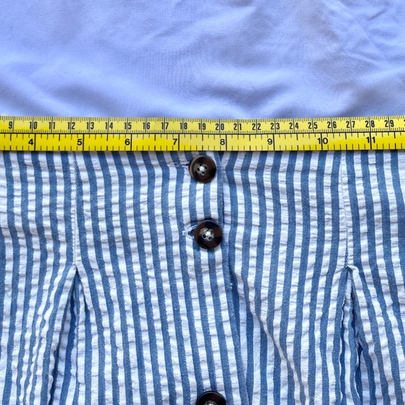 ASOS Blue and White Striped Cotton Skirt - Picture 8 of 9